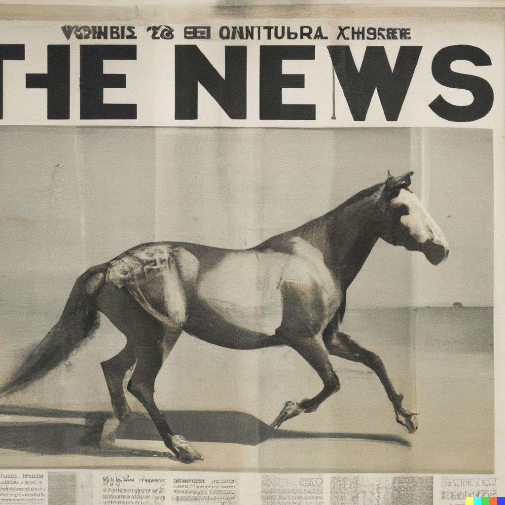 a horse, front page of The New York Times, 1940